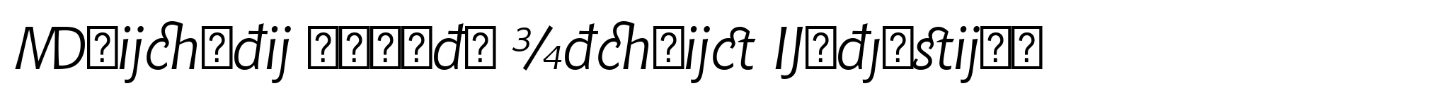 Chianti BT Std Italic Extension image